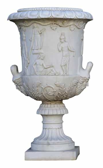 Detailabbildung: Paar Gartenvasen im klassizistischen Stil