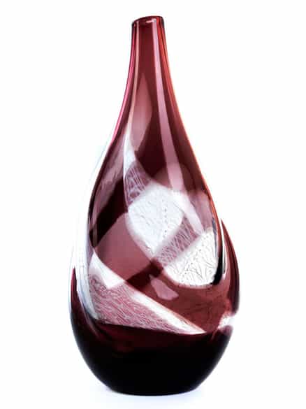 Detailabbildung: Hohe Glasvase Archimede Seguso, zug.