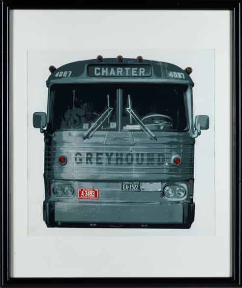 Detailabbildung: Druckgrafik „Greyhound“
