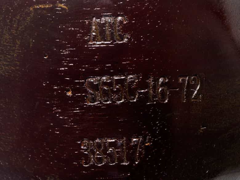 Detailabbildung: Holzpropeller von Sensenich Bros. Lititz, PA