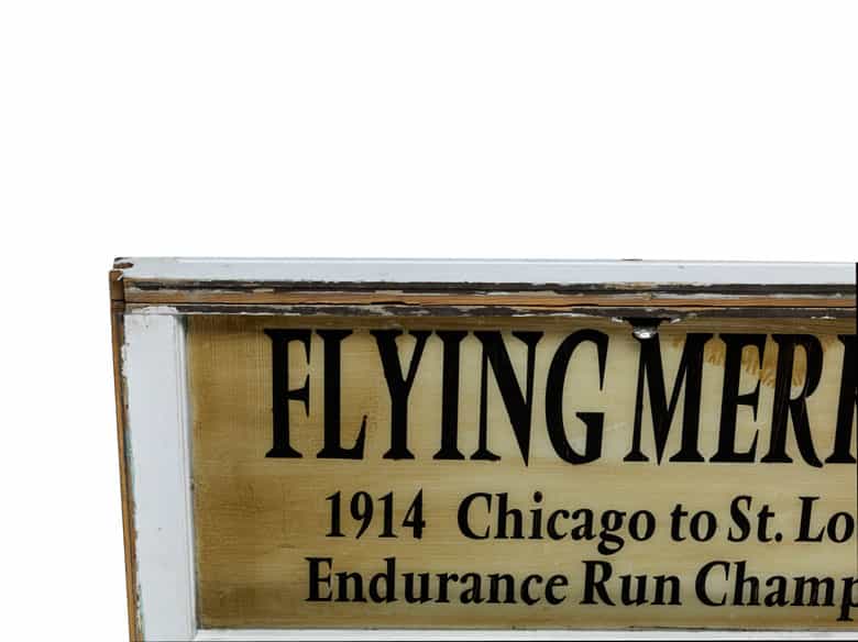 Detailabbildung: Werbeschild „Flying Merkel“