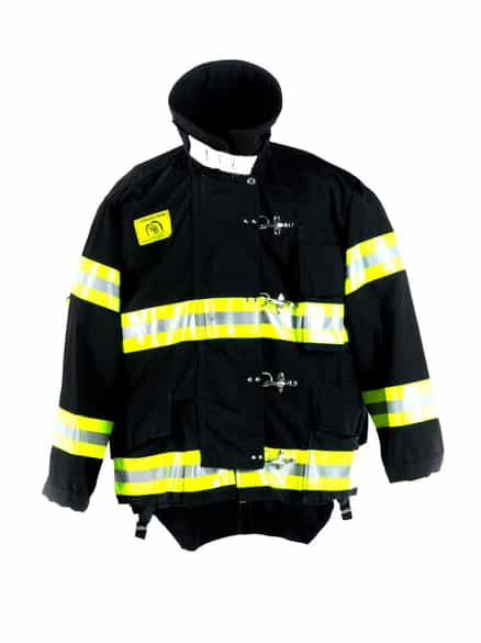 Detailabbildung: Feuerwehrjacke des N. Y. F. D.