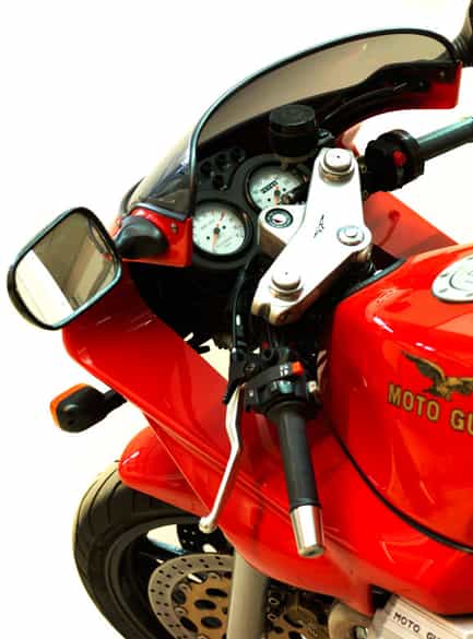 Detailabbildung: Motorrad „Moto Guzzi 1100 Sport“, 1990er Jahre