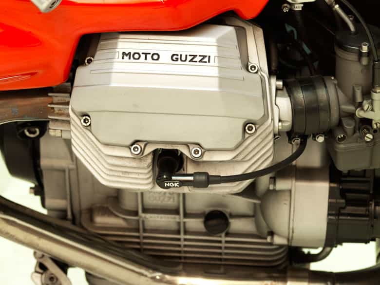 Detailabbildung: Motorrad „Moto Guzzi 1100 Sport“, 1990er Jahre