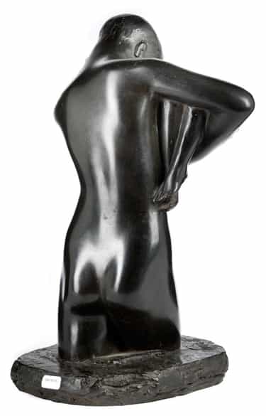 Detailabbildung: Georges Minne, 1866 Gent – 1941 Sint-Martens-Latem Belgischer Bildhauer des Symbolismus. 