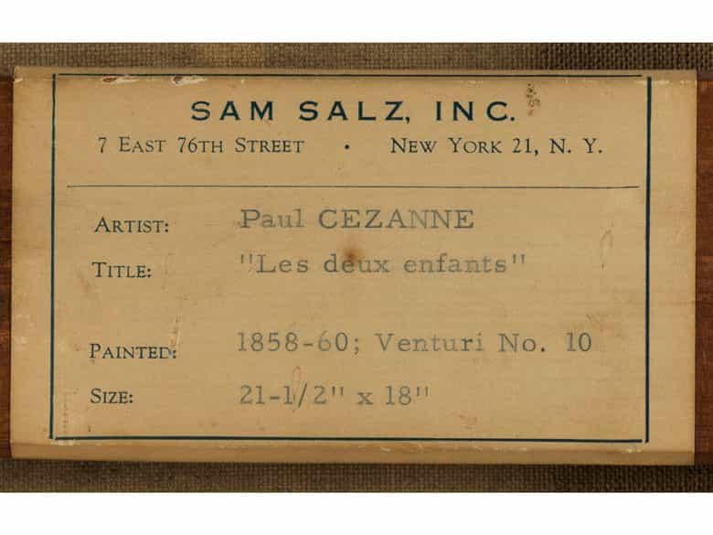 Detailabbildung: Paul Cézanne, 1839 Aix-en-Provence – 1906 ebenda