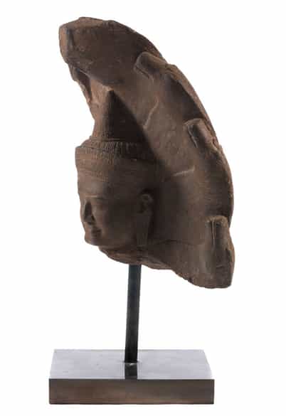 Detailabbildung: Buddhakopf-Relief