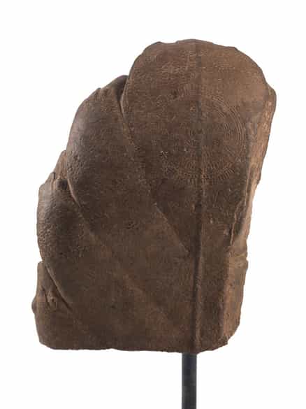Detailabbildung: Buddhakopf-Relief