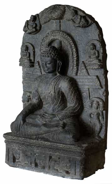 Detailabbildung: Buddha-Stele