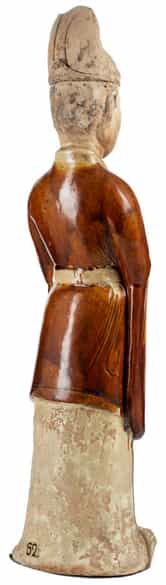 Detailabbildung: Terrakottafigur eines chinesischen Würdenträgers