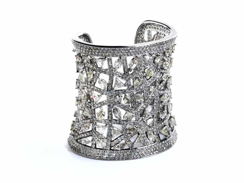 Detailabbildung: Breite Diamant-Armspange