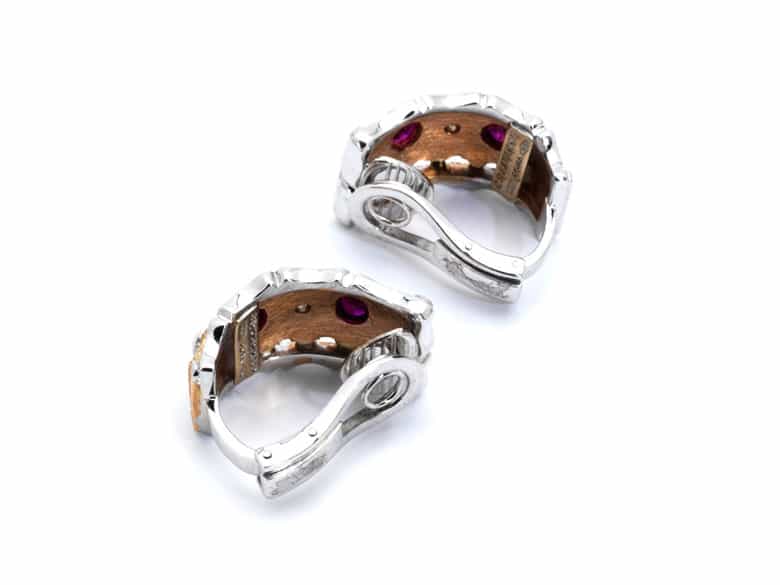 Detailabbildung: Rubin-Brillantohrclipse CAZZANIGA