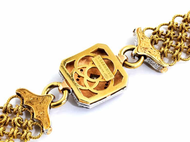Detailabbildung: Gold-Diamant-Armband CAZZANIGA