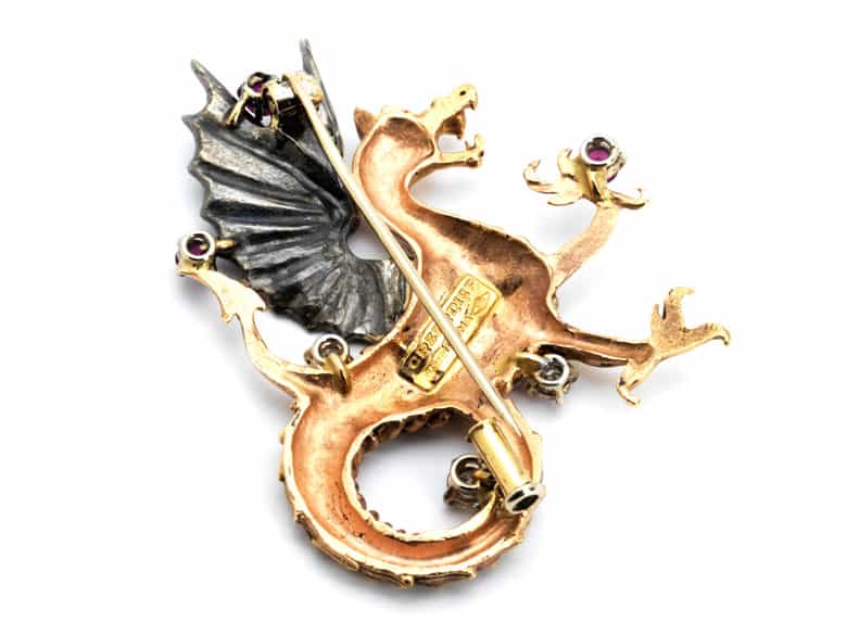 Detailabbildung: Drachenbrosche CAZZANIGA