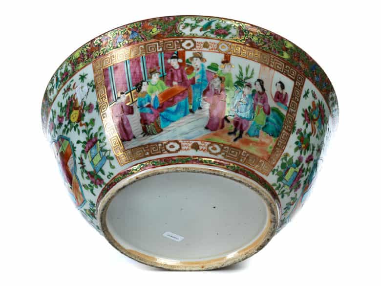 Detailabbildung: Große Famille Rose-Schale
