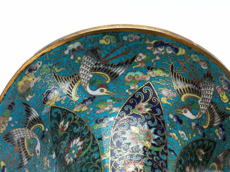 Detailabbildung: Paar Cloisonné-Vasen