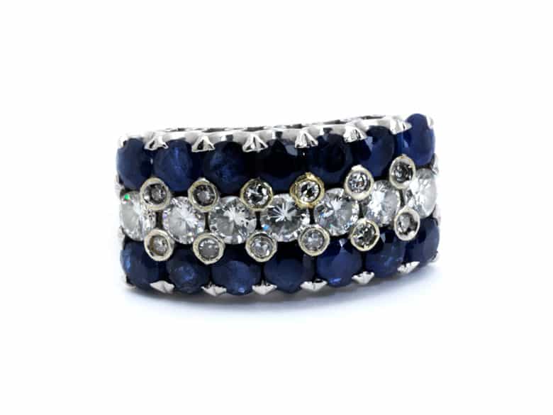 Detailabbildung: Saphir-Diamantring