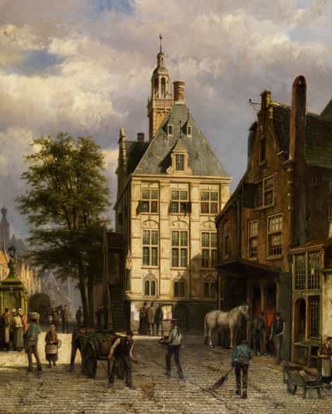 Detailabbildung: Willem Koekkoek, 1839 Amsterdam – 1895