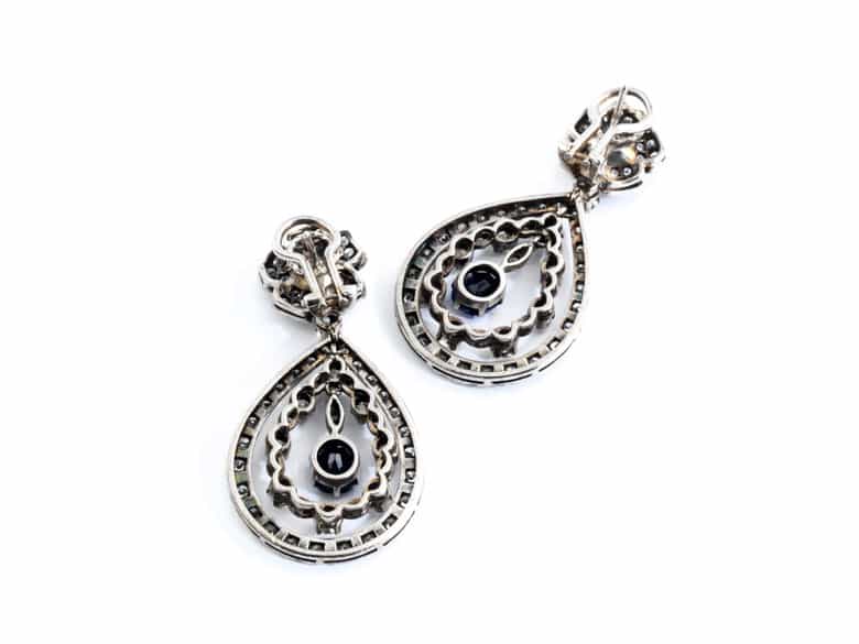 Detailabbildung: Saphir-Diamantohrhänger