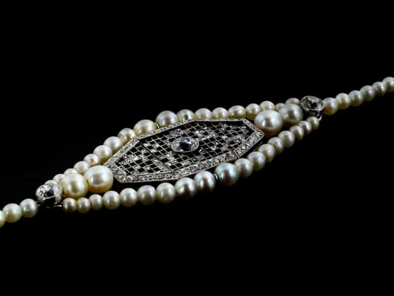 Detailabbildung: Perl-Diamantarmband