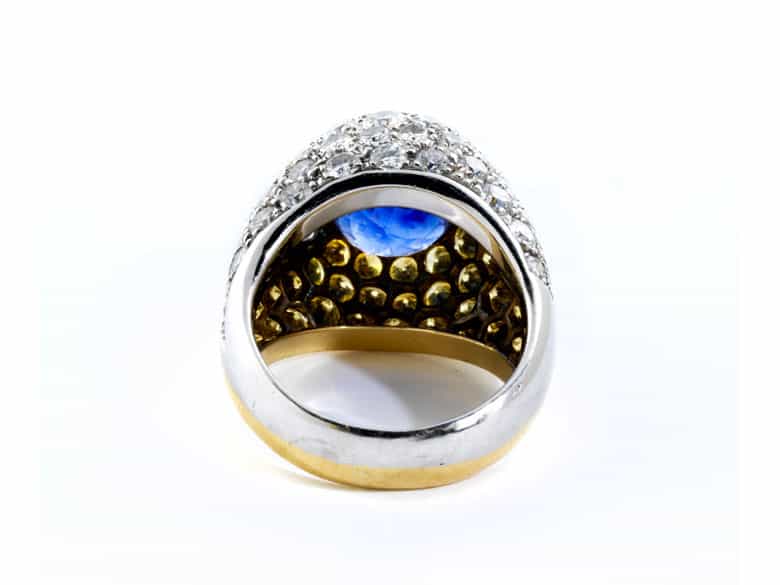 Detailabbildung: Saphir-Diamantring