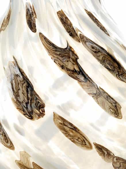 Detailabbildung: Murano-Glasflaschenvase, Ercole Barovier, zug.