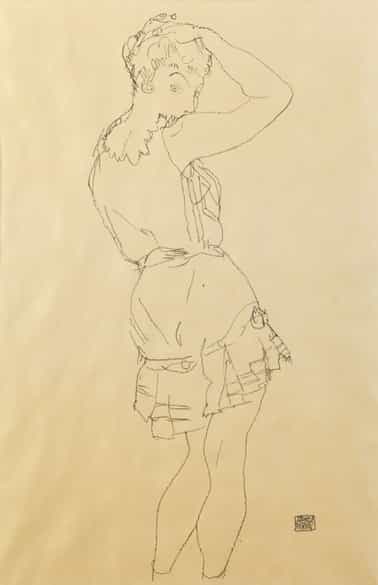 Detailabbildung: Egon Schiele, 1890 Tulln – 1918 Wien, nach
