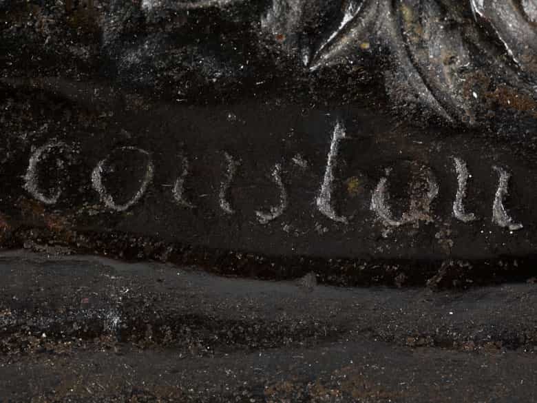 Detailabbildung: Paar Pferdebronzen nach Modell von Guillaume Coustou (1677–1746)
