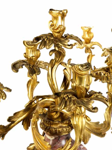 Detailabbildung: Paar Napoleon III-Kandelaber