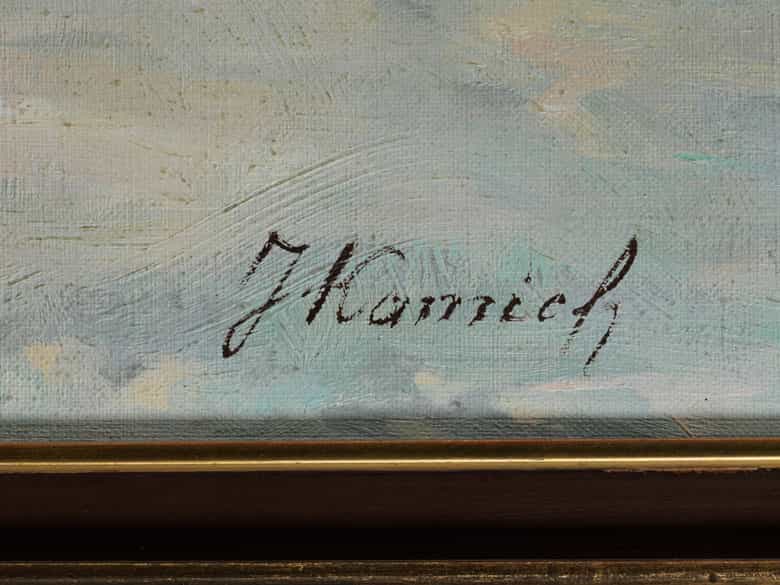 Detailabbildung: J. Kamich, Künstler des 19./ 20. Jahrhunderts