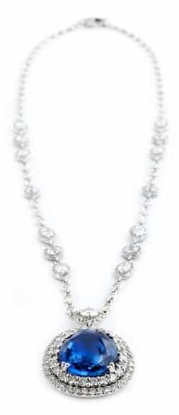 Detailabbildung: Saphir-Diamantcollier
