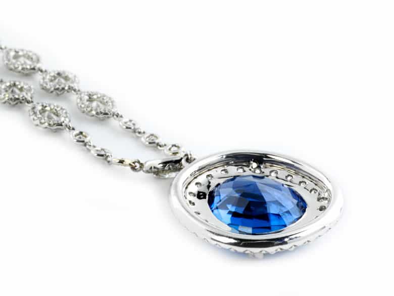 Detailabbildung: Saphir-Diamantcollier