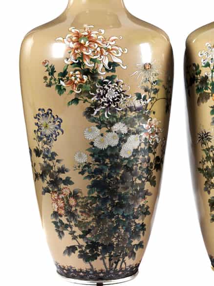Detailabbildung: Paar japanische Bodenvasen