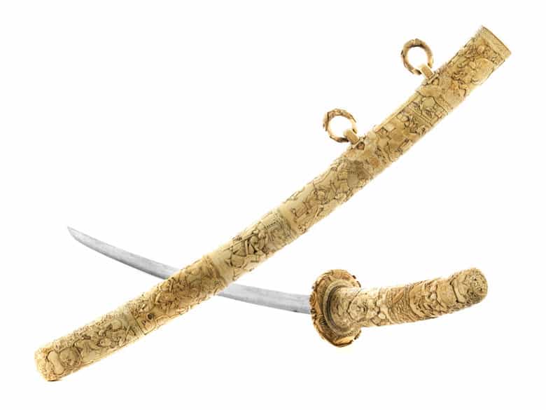 Detailabbildung: Elfenbein Katana