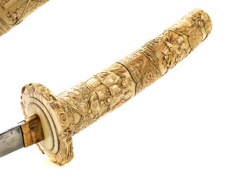 Detailabbildung: Elfenbein Katana