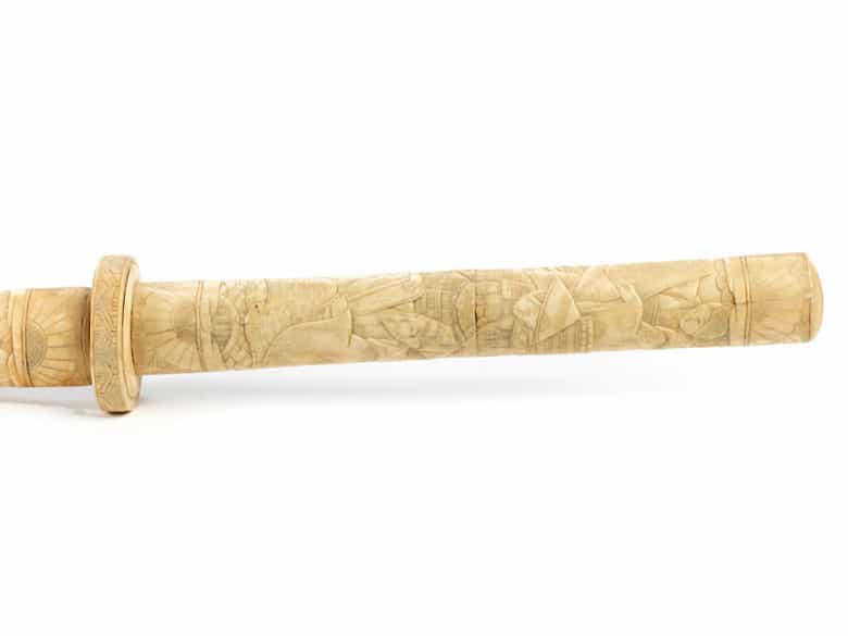 Detailabbildung: Taisho mit Elfenbeingriff und -scheide