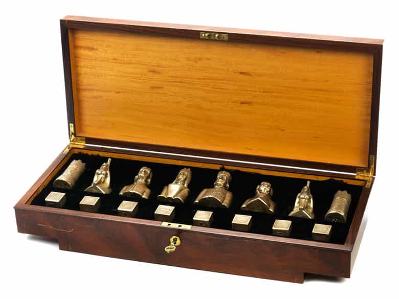 Detailabbildung: Londoner Silber-Schachspiel