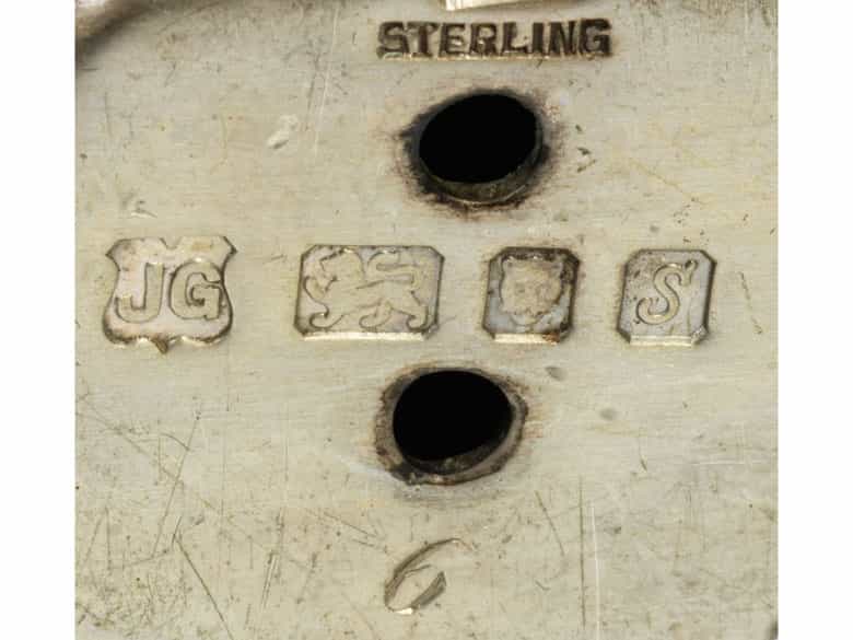 Detailabbildung: Londoner Silber-Schachspiel