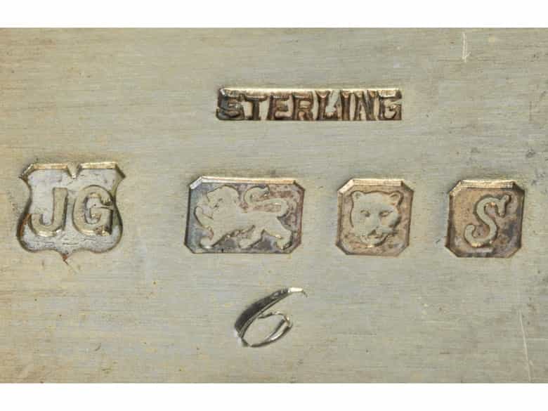 Detailabbildung: Londoner Silber-Schachspiel