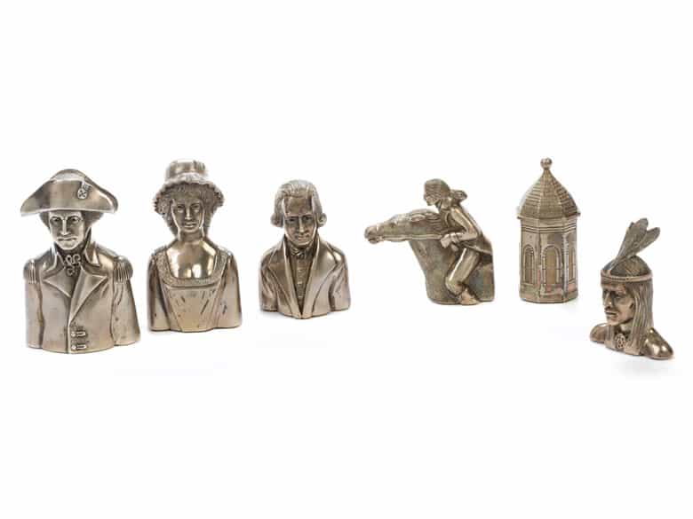 Detailabbildung: Londoner Silber-Schachspiel