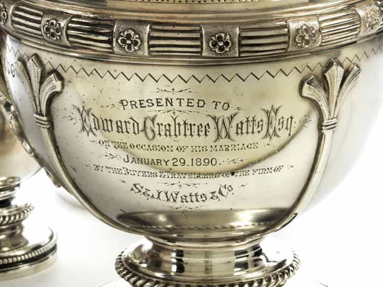 Detailabbildung: Silbernes Londoner Tee- und Kaffeeservice