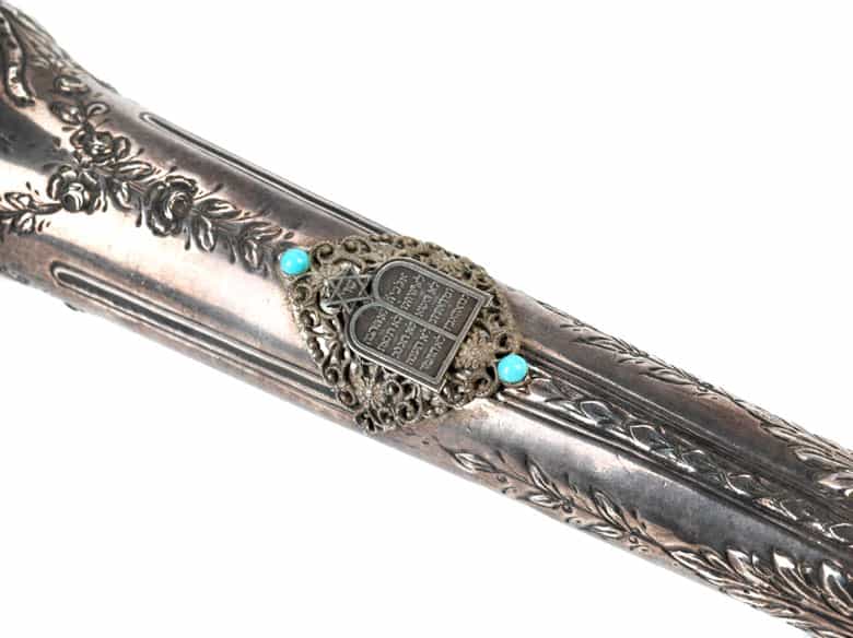 Detailabbildung: Torazeiger (Jad) für den jüdischen Gottesdienst