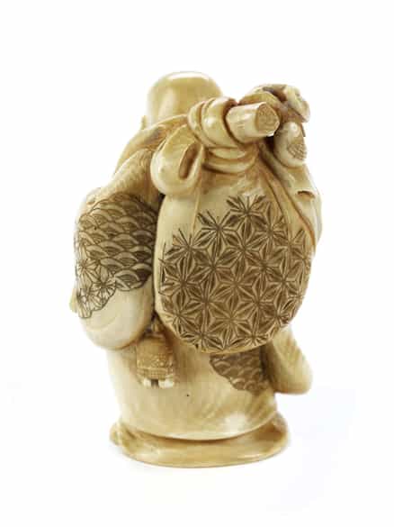 Detailabbildung: Kleines Okimono Hotei 