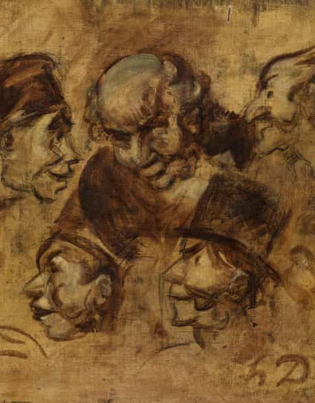 Detailabbildung: Honoré Daumier, 1808 Marseille – 1879 Valmondois, zug.