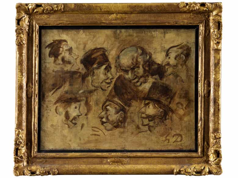 Detailabbildung: Honoré Daumier, 1808 Marseille – 1879 Valmondois, zug.