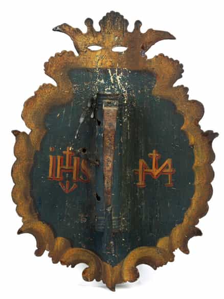 Detailabbildung: Satz von fünf Wandappliken bzw. Kusstafeln mit Szenen aus dem Leben von Maria und Jesu