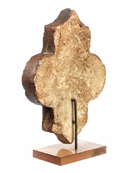 Detailabbildung: Spätgotische Wandfliese mit Fabelwesen