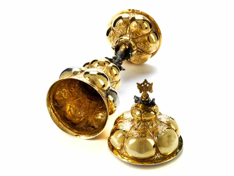 Detailabbildung: Moskauer Vermeil-Deckelpokal