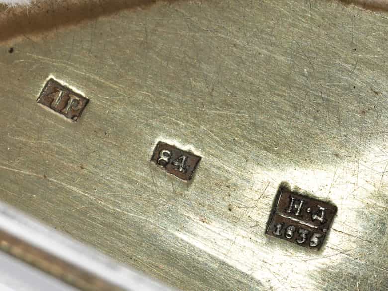 Detailabbildung: Moskauer Niello-Dose 