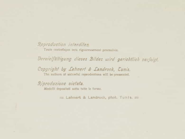 Detailabbildung: Rudolf Lehnert und Ernst Landrock, Fotografen des 19./ 20. Jahrhunderts 